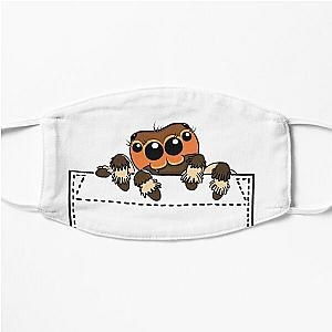 Dog In Pocket Face Masks - Jumping spider in my pocket Flat Mask RB1011