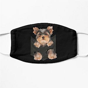 Dog In Pocket Face Masks - Yorkie in my Pocket Flat Mask RB1011