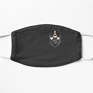 Dog In Pocket Face Masks - Bernese Mountain Dog Pocket Graphic Dog Gift Flat Mask RB1011