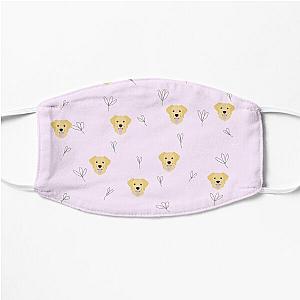 Dog In Pocket Face Masks - golden retriever flower perfect gift for golden retriever lovers Flat Mask RB1011