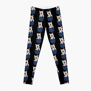 Dog In Pocket Leggings - Dog In Pocket 4  Mint Minz   Leggings RB1011