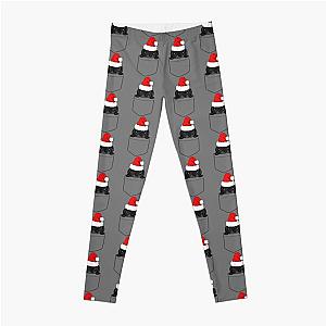 Dog In Pocket Leggings - Christmas Pug Dog In Your Pocket   Leggings RB1011