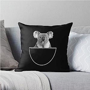 Dog In Pocket Pillows - Koala Bear in Pocket Cute Funny Throw Pillow RB1011