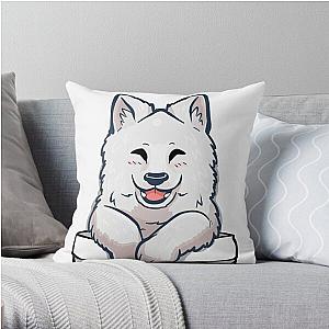 Dog In Pocket Pillows - Pocket Samoyed Throw Pillow RB1011