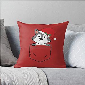 Dog In Pocket Pillows - Dog in your Pocket  Throw Pillow RB1011