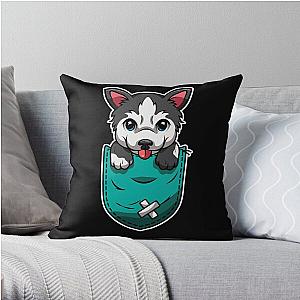 Dog In Pocket Pillows - Dog in your pocket Throw Pillow RB1011