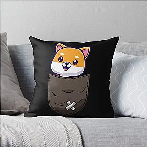 Dog In Pocket Pillows - Copy of Dog in your pocket Throw Pillow RB1011