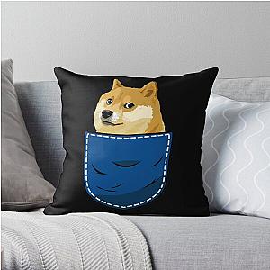 Dog In Pocket Pillows - Dog in your pocket Throw Pillow RB1011