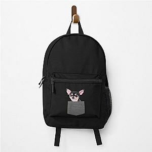 Dog In Pocket Backpacks - Chihuahua in Pocket Chihuahua Lovers Gifts Backpack RB1011