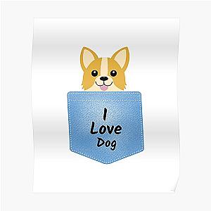 Dog In Pocket Posters - Dog in pocket Poster RB1011