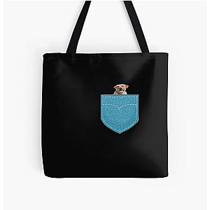 Dog In Pocket Bags - dog in pocket All Over Print Tote Bag RB1011