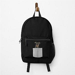 Dog In Pocket Backpacks - Miniature Pinscher Dog In Your Pocket  Long Sleeve  Backpack RB1011