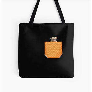 Dog In Pocket Bags - dog in pocket All Over Print Tote Bag RB1011