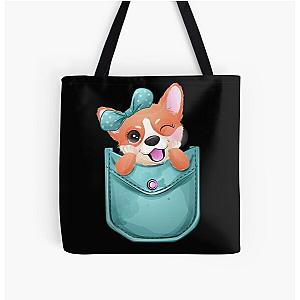 Dog In Pocket Bags - Dog in your pocket All Over Print Tote Bag RB1011