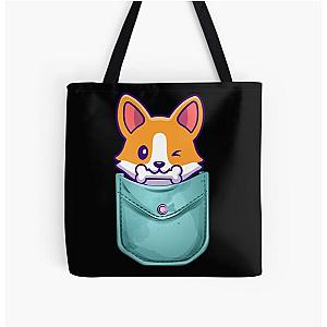 Dog In Pocket Bags - Dog in your pocket All Over Print Tote Bag RB1011