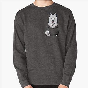 Dog In Pocket Sweatshirts - Pocket Samoyed Pullover Sweatshirt RB1011