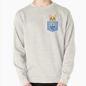 Dog In Pocket Sweatshirts - Dog in pocket Pullover Sweatshirt RB1011