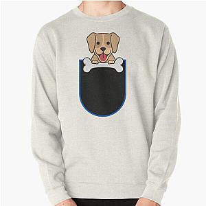 Dog In Pocket Sweatshirts - Dog in pocket Pullover Sweatshirt RB1011