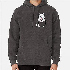 Dog In Pocket Hoodies - Pocket Samoyed Pullover Hoodie RB1011