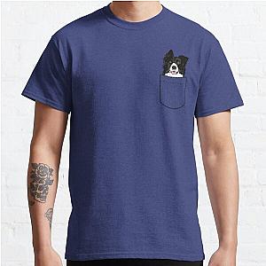 Dog In Pocket T-Shirts - Border Collie Dog In Your Pocket Classic T-Shirt RB1011