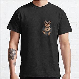 Dog In Pocket T-Shirts - Yorkie in my Pocket Classic T-Shirt RB1011