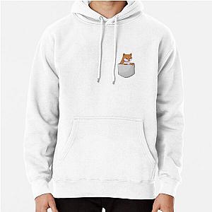 Dog In Pocket Hoodies - Cute Shiba Inu in Pocket Pullover Hoodie RB1011