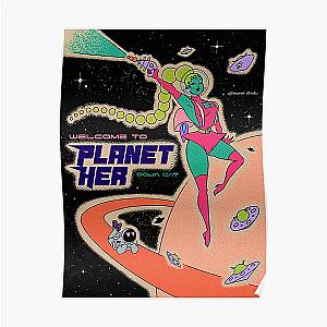 Doja Cat Posters - Doja Cat Planet Her Retro Poster RB1408