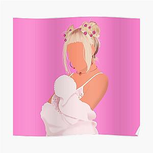 Doja Cat Posters - Doja Cat Pink Roses Poster RB1408