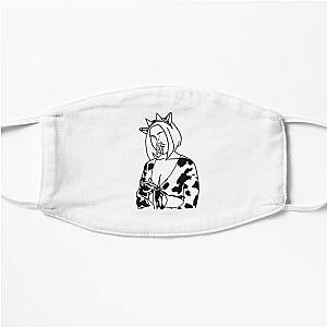 Doja Cat Face Masks - Doja Cat Mooo Black &amp; WhIte Flat Mask RB1408