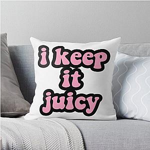 Doja Cat Pillows - I keep It juicy hot pink Doja Cat  Throw Pillow RB1408