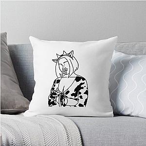 Doja Cat Pillows - Doja Cat Mooo Black &amp; WhIte Throw Pillow RB1408