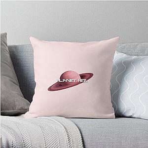 Doja Cat Pillows - Doja Cat Planet Her Throw Pillow RB1408