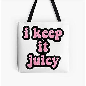 Doja Cat Bags - I keep It juicy hot pink Doja Cat  All Over Print Tote Bag RB1408