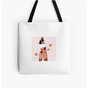 Doja Cat Bags - Doja Cat JuIcy IllustratIon All Over Print Tote Bag RB1408