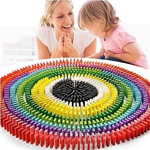 240PCS/set Rainbow Wooden Domino Toy