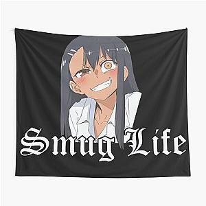 Nagatoro Smug Life Tapestry - White Font