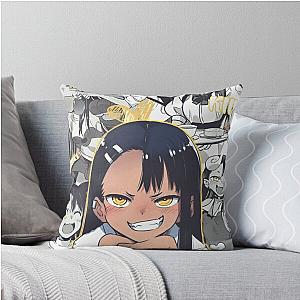 Nagatoro Hayase - The Sassy Waifu from Don't Toy with Me Miss Nagatoro anime manga Throw Pillow