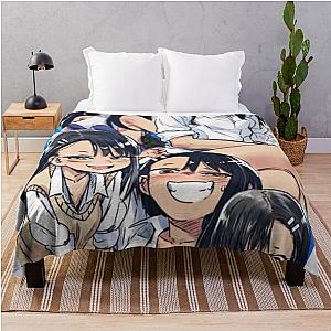 Nagatoro Hayase - The Sassy Waifu from Don't Toy with Me Miss Nagatoro anime and manga Throw Blanket