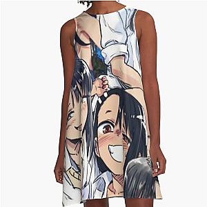 Nagatoro Hayase - The Sassy Waifu from Don't Toy with Me Miss Nagatoro anime manga A-Line Dress