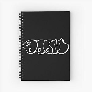 casual simple logos BLACK Spiral Notebook