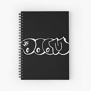 white MF logo Spiral Notebook