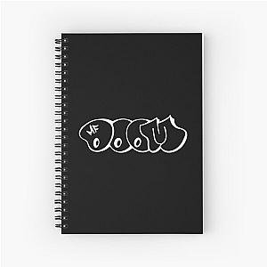 best white mf logo Spiral Notebook