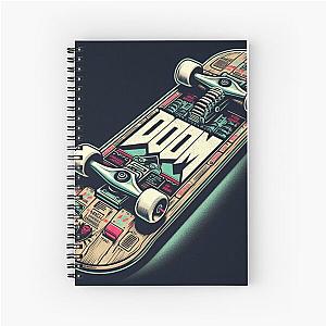 Doom Skateboard  Spiral Notebook