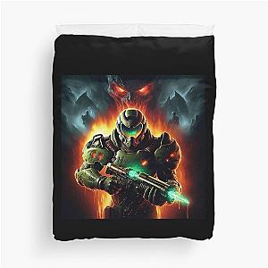 Doom Slayer with B.F.G. Duvet Cover