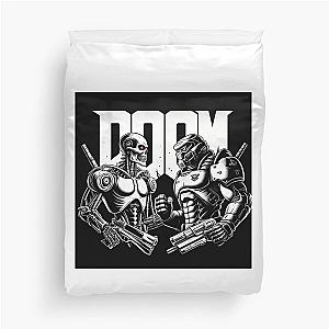 Doom Slayer vs. Terminator  Duvet Cover