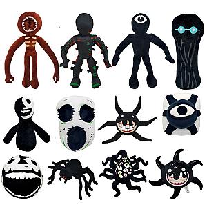 25-30cm Black Doors Characters Set Horror Game Plush