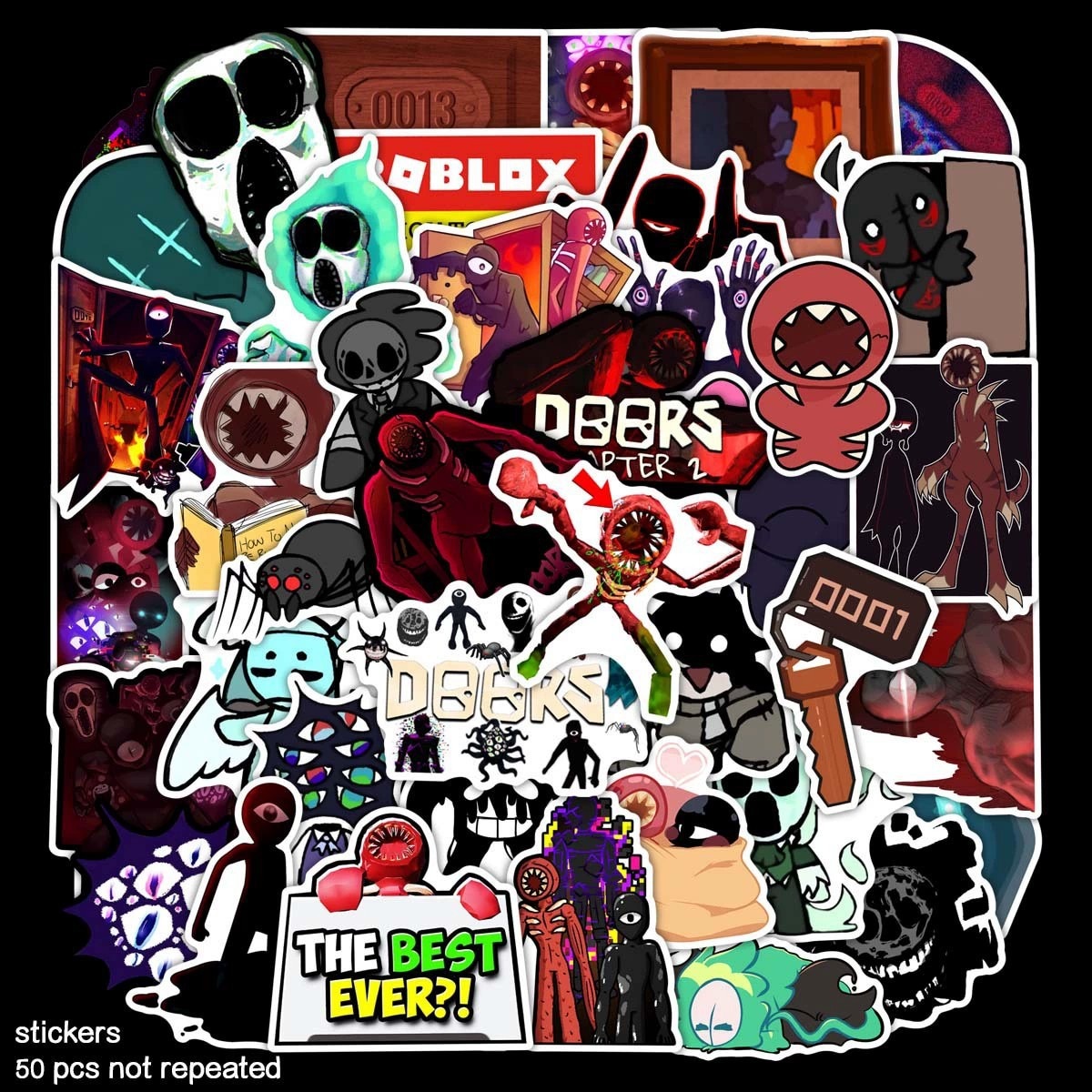 Doors Robloxes Characters Stickers | Doors Plush Shop - Official Doors ...