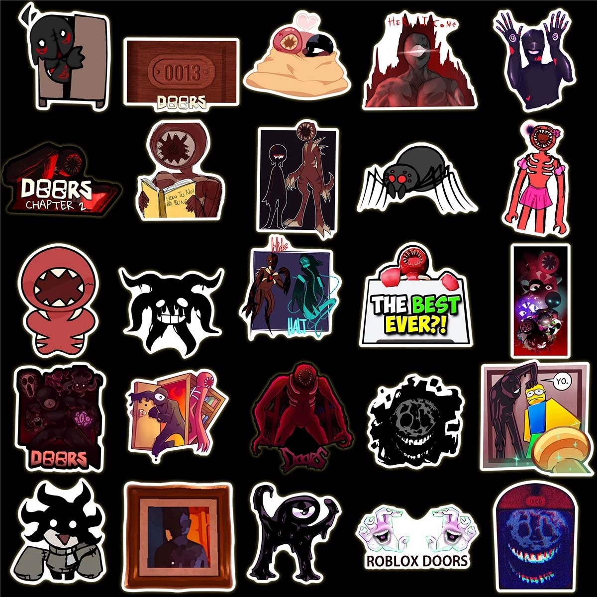 Doors Robloxes Characters Stickers | Doors Plush Shop - Official Doors ...