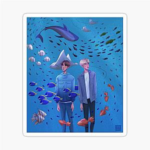Doyoung and Jungwoo at the Aquarium