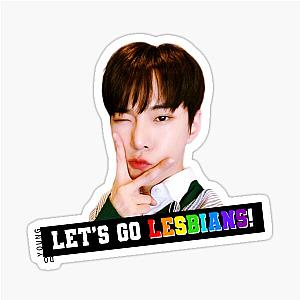 NCT Doyoung Let's Go Lesbian Sticker